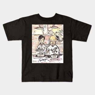 The Karate Kid Mr. Miyagi and Daniel LaRusso bonsai tree scene Kids T-Shirt